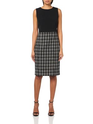 Women's Sheath Dress W Combo Skirt