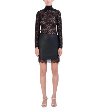 Women's Faux Leather Mini Skirt